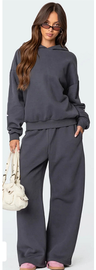 Fleece Hoodie & Jogger Streetwear Set